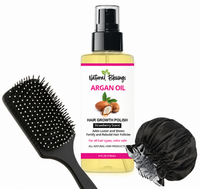 Argan Oil, Bonnet, Brush