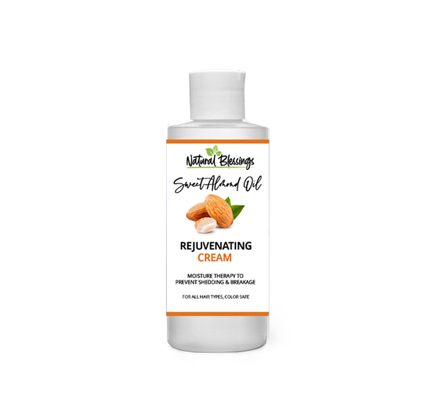 Rejuvenating Hair Cream / Hair Mask with Sweet Almond — 2oz
