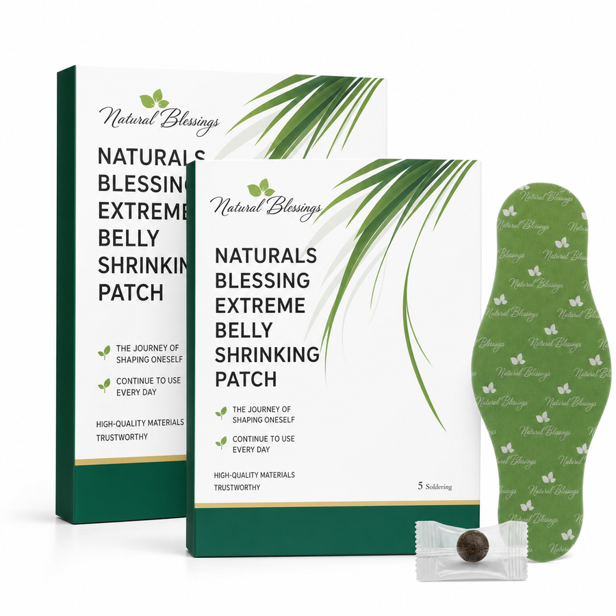 Naturals Blessing Extreme Belly Shrinking Patch โ Box and Patches Natural Blessings Brand
