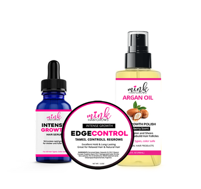 Growth Essentials Kit w/FREE Argan Oil & Edge Control