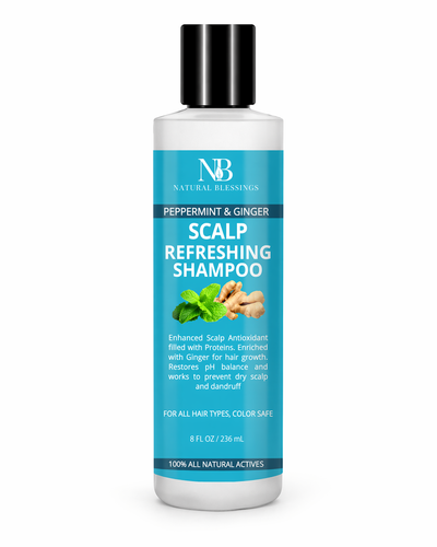 Peppermint Ginger Anti Dandruff Shampoo - photo1 white bg