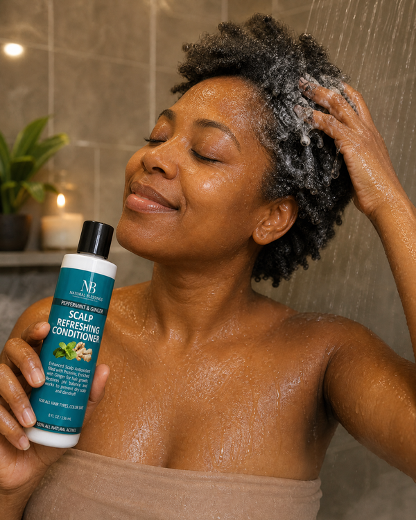 Peppermint Ginger Anti Dandruff Conditioner - photo2 lifestyle