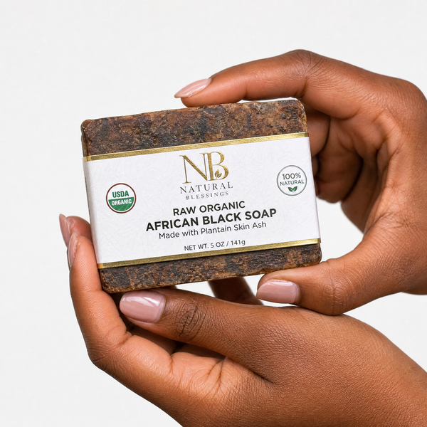 Best Raw Organic African Black Soap Bar - photo4 scale hand
