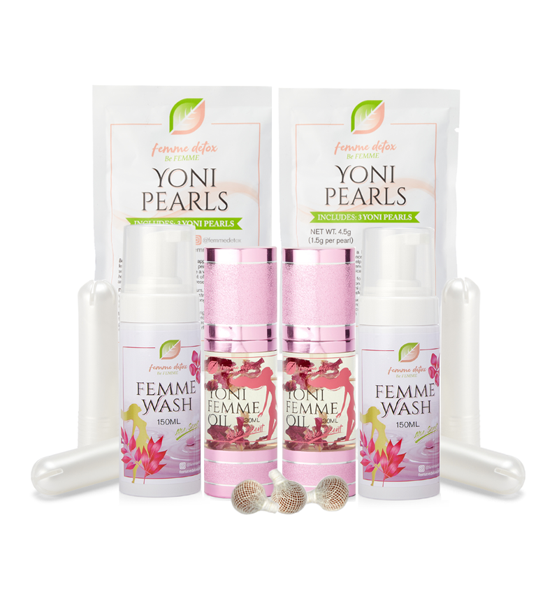 $60  - Femme Wash, Oil, & Yoni Pearls w/Gliders, get 1 FREE