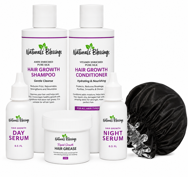 TSA Approved: Rapid Action Hair Growth Kit w/Free Satin Bonnet