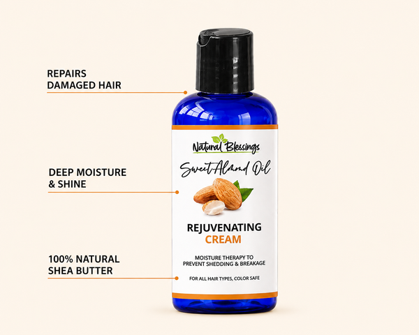 Rejuvenating Hair Cream / Hair Mask with Sweet Almond