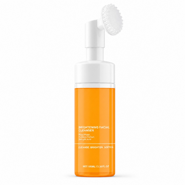 Brightening Facial Cleanser with Silicone Brush