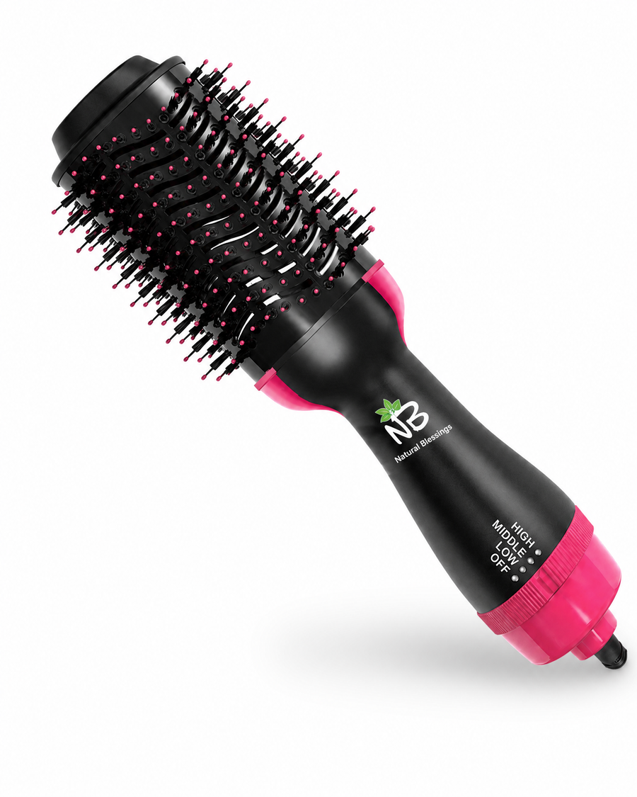 Hot Air Blow Dryer Brush - photo1 white bg