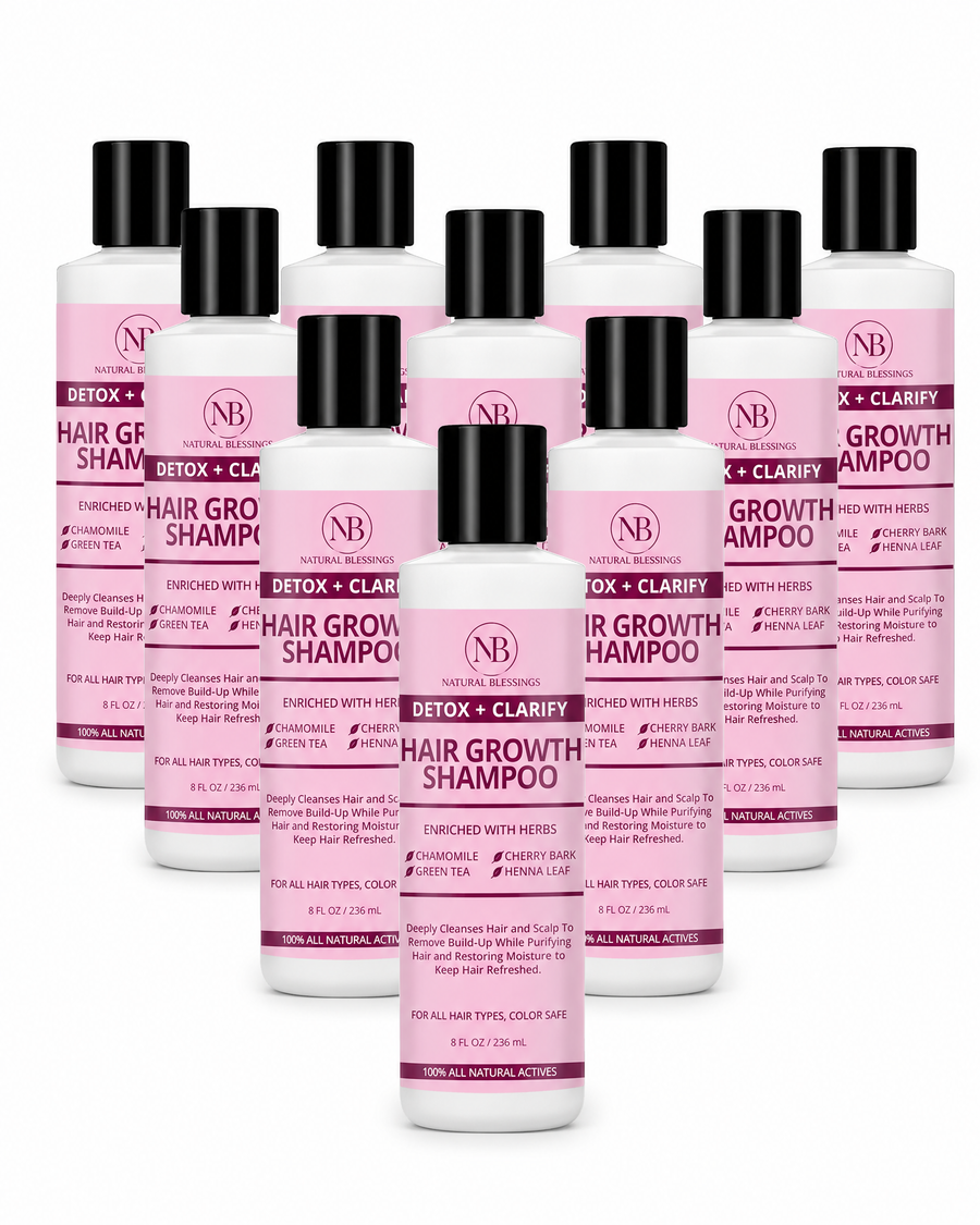 Hair Growth Shampoo Bottled Labeled Bulk - photo1 white bg