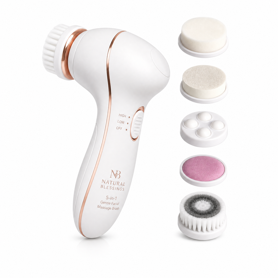 5 In 1 Facial Massage Brush - photo1 white bg