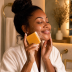 Tumeric Orange Honey Purifying Soap Bar - photo2 lifestyle