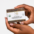 Best Raw Organic African Black Soap Bar - photo4 scale hand