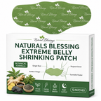 Naturals Blessing Extreme Belly Shrinking Patch – Botanical Formula Ginger Mugwort Bamboo Vinegar Tourmaline