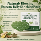 Naturals Blessing Extreme Belly Shrinking Patch – Plant-Based Benefits No Pills Needed Daily Routine